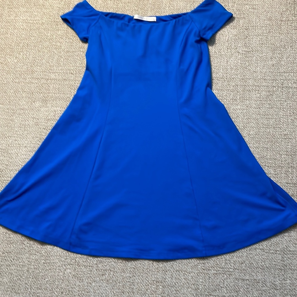 Royal blue mini dress